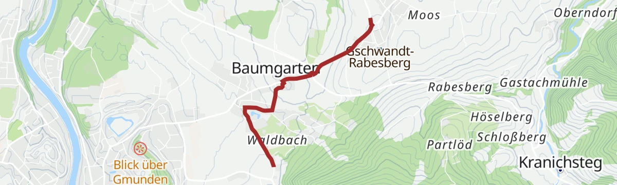 Route map: Wanderweg 2